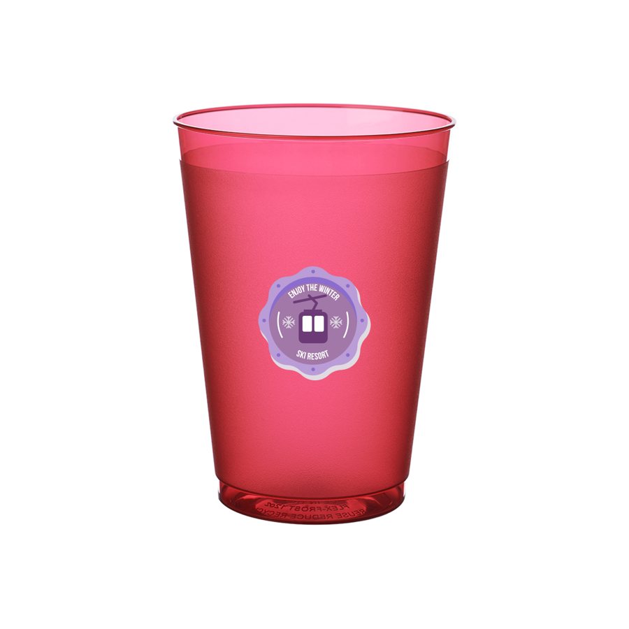 Flexible Frosted Plastic Stadium Cups 12 oz. 11