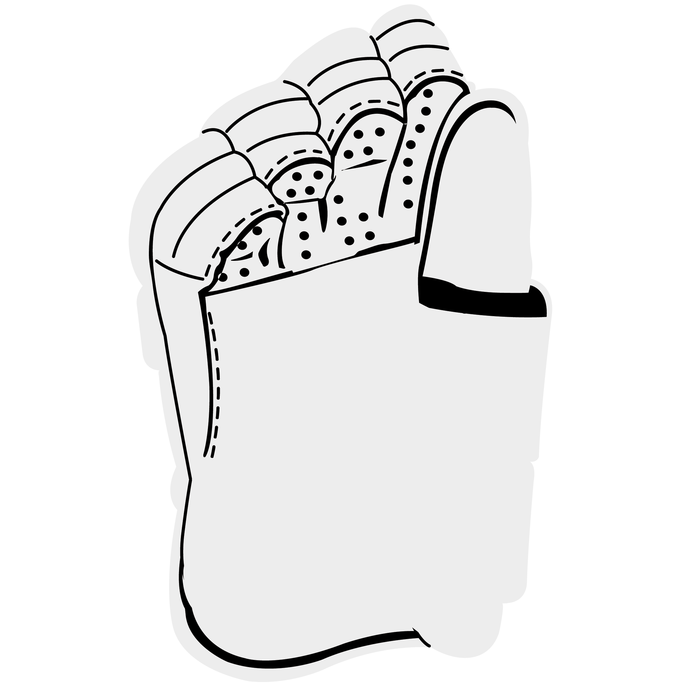 Foam Hockey Glove Hand 12