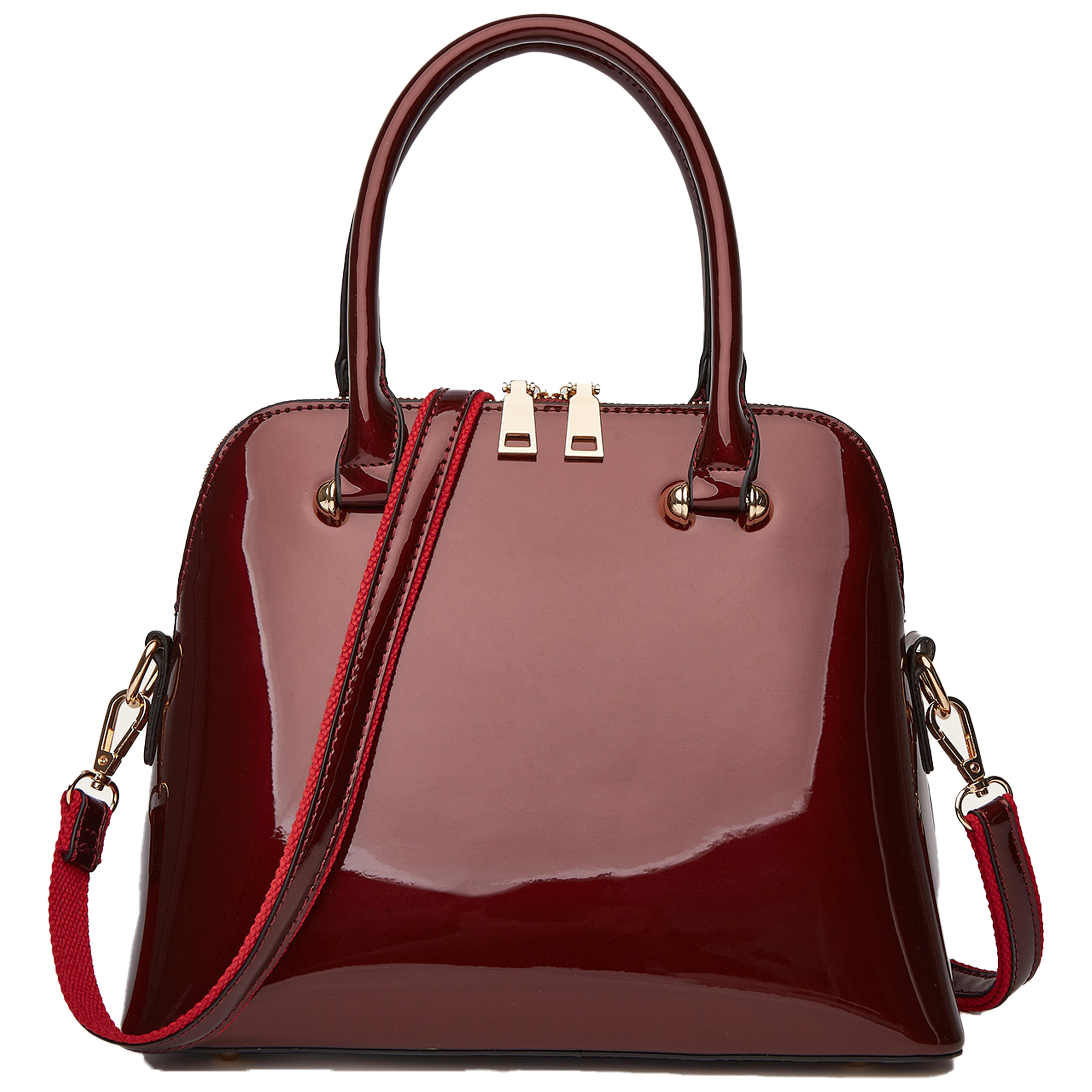 Pu Fashionable Glossy Handbag 5