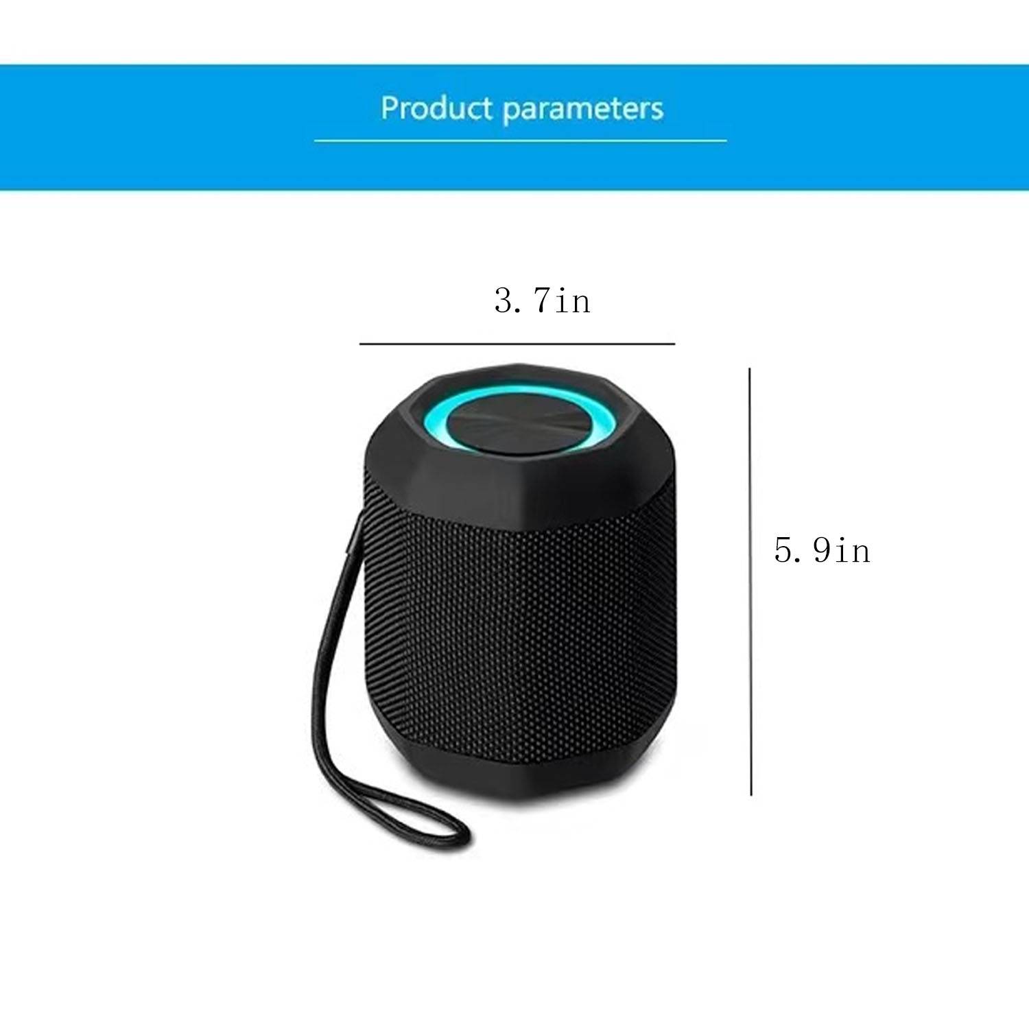 Portable Bluetooth Speaker w/ Lights 3