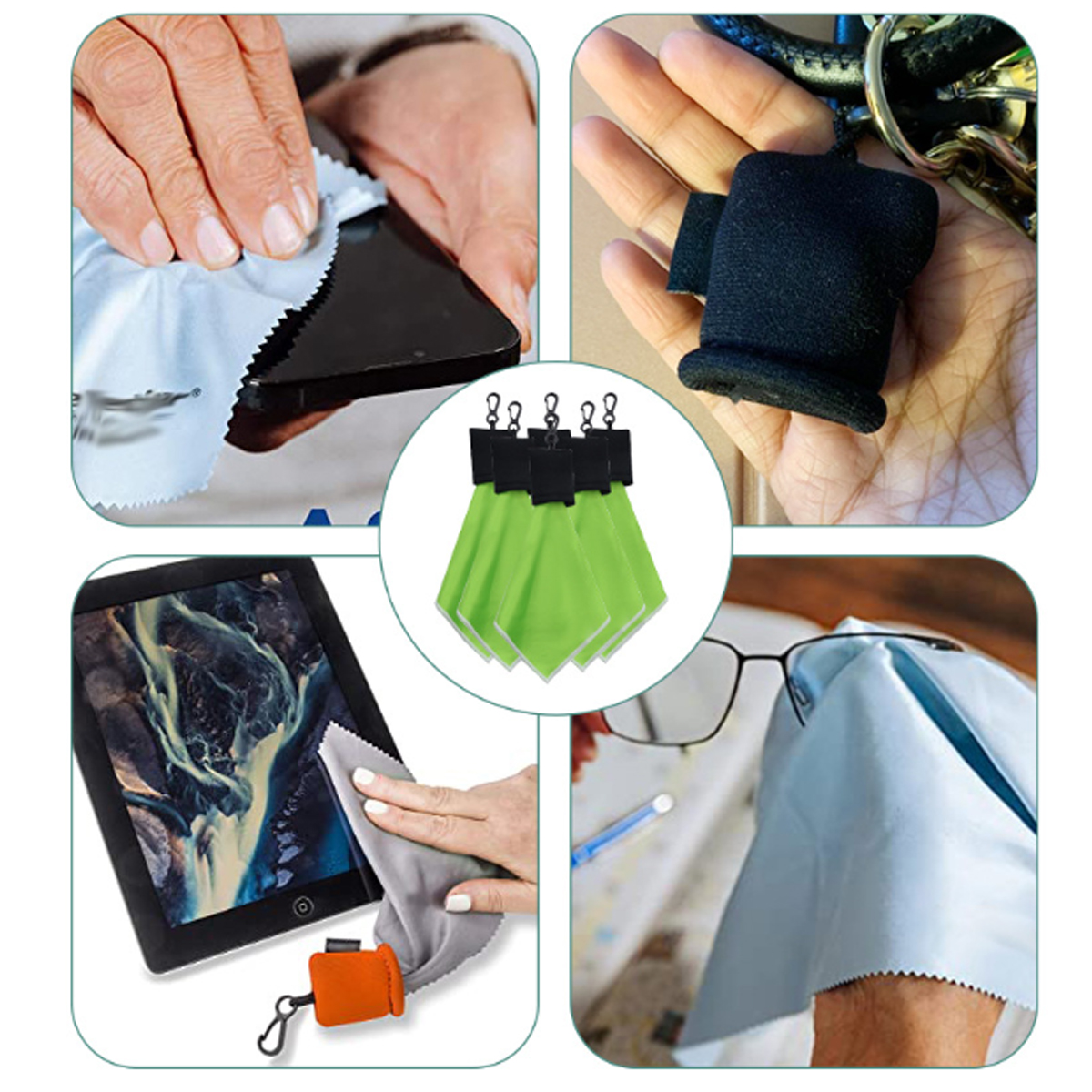 Microfiber Cleaning Cloth with Clip 7