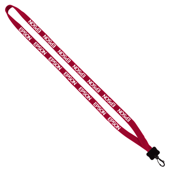 1/2" Cotton Lanyard with Plastic Clamshell & Swivel Snap Hook 3