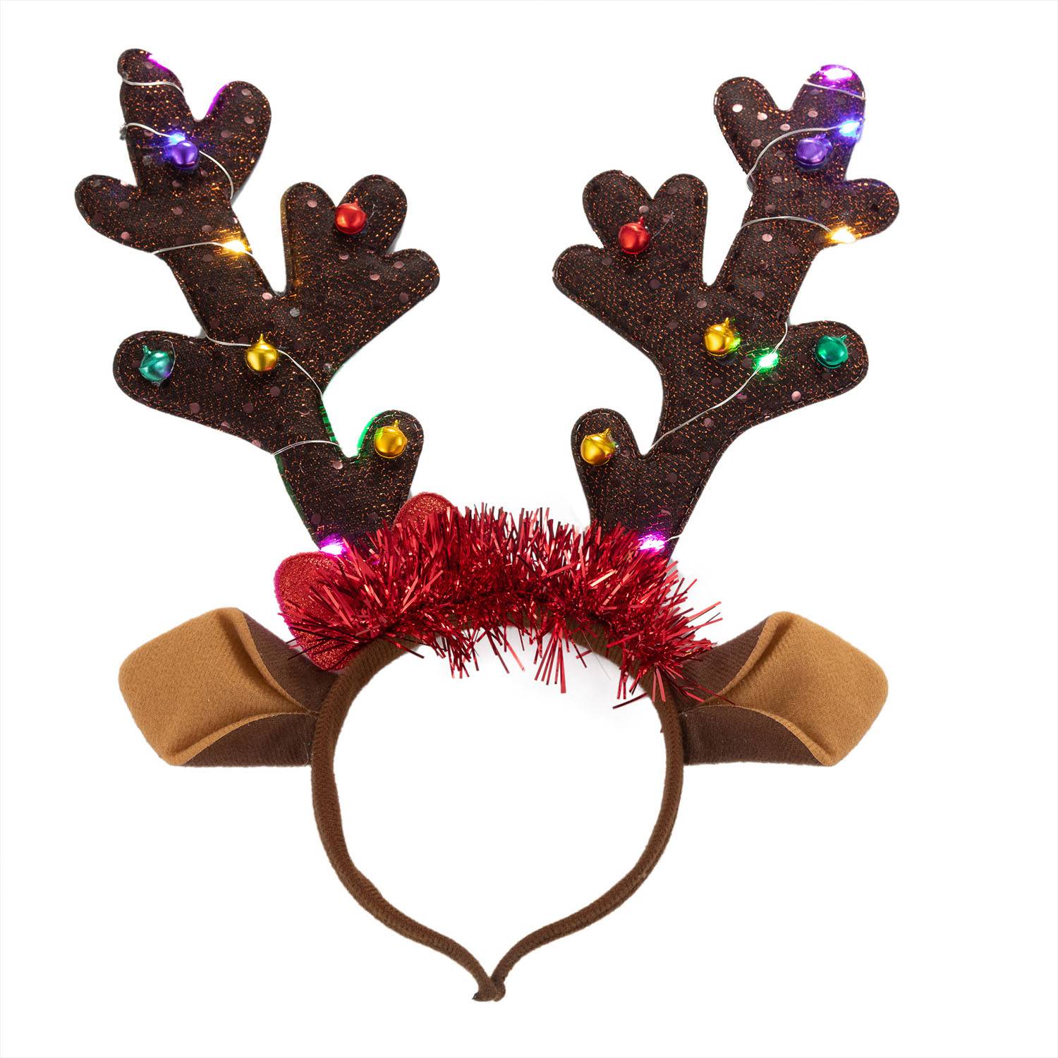 Plastic christmas elk decorations cute headband 5