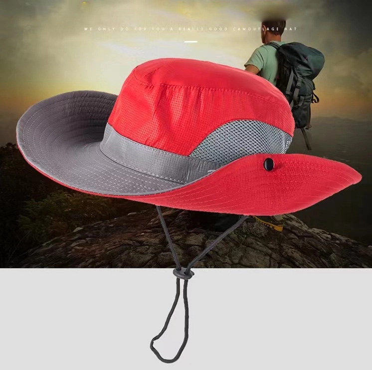 Folding Outdoor Sun Visor Net Wide Brim Beach Hat 3