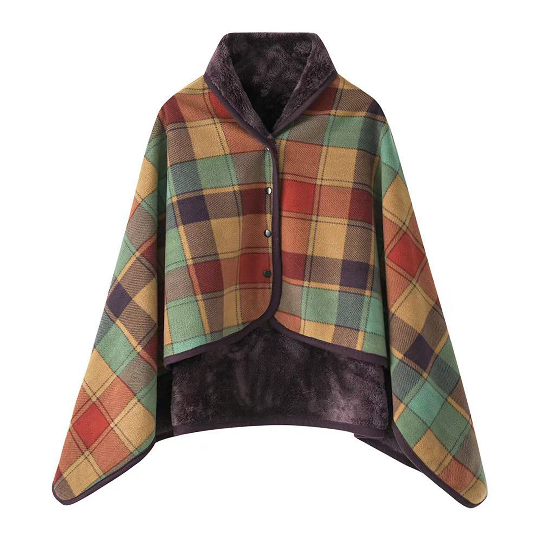 Plaid Flannel Wearable Blanket 15
