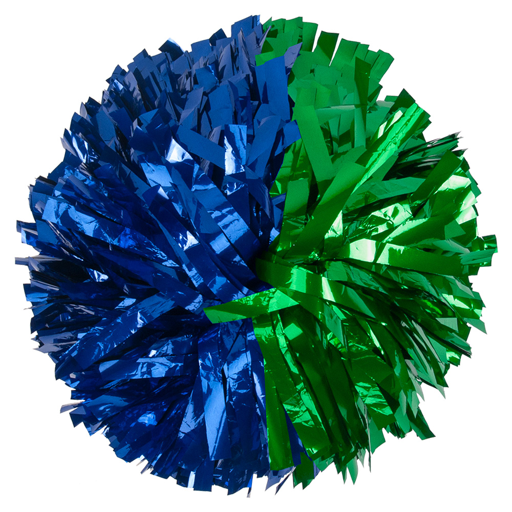 Custom Metallic Show Pom - Half & Half Style 35