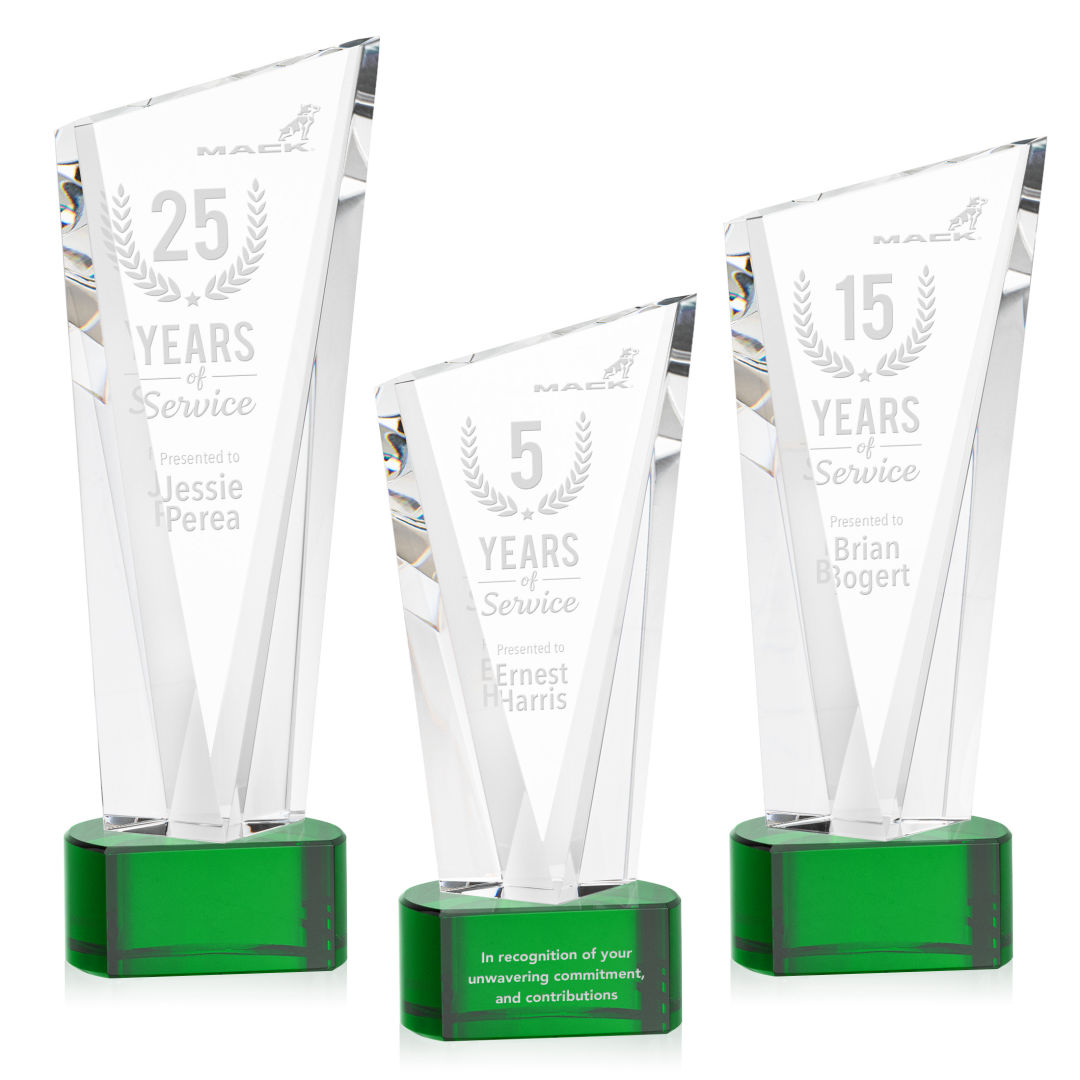 Plymouth Award on Paragon Base - Green 4