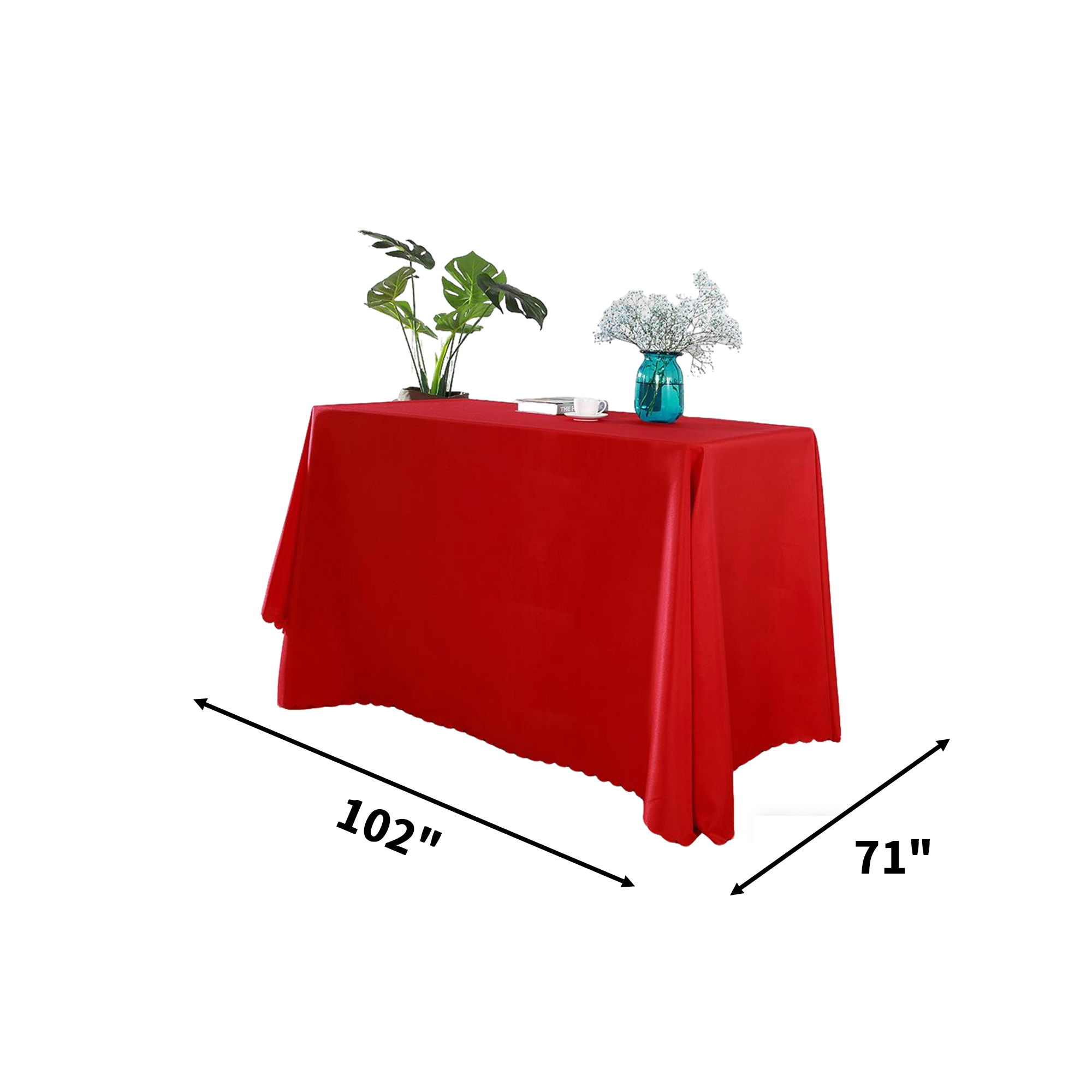 Polyester Tablecloth 102" x 71" With Custom Print 14