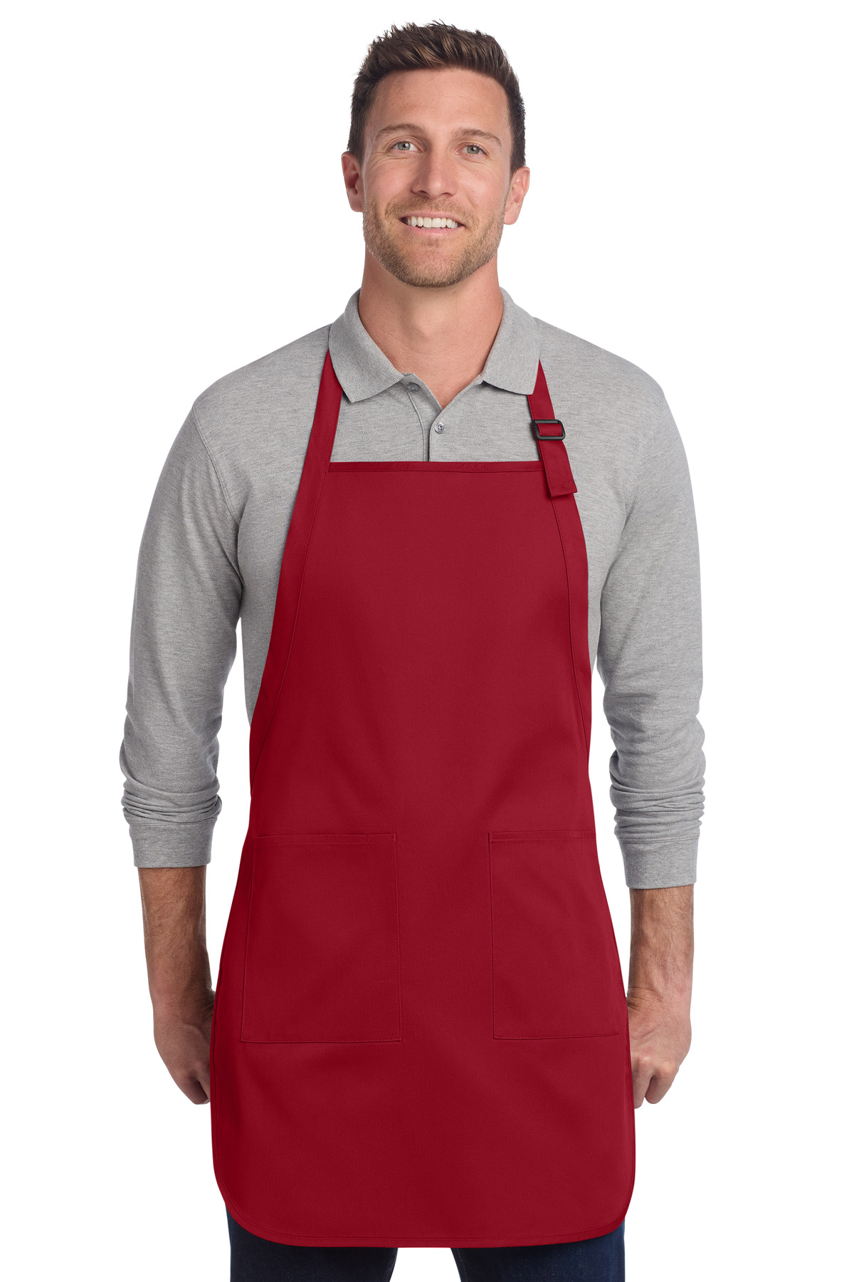 Port Authority Full-Length Two-Pocket Bib Apron. A600 20
