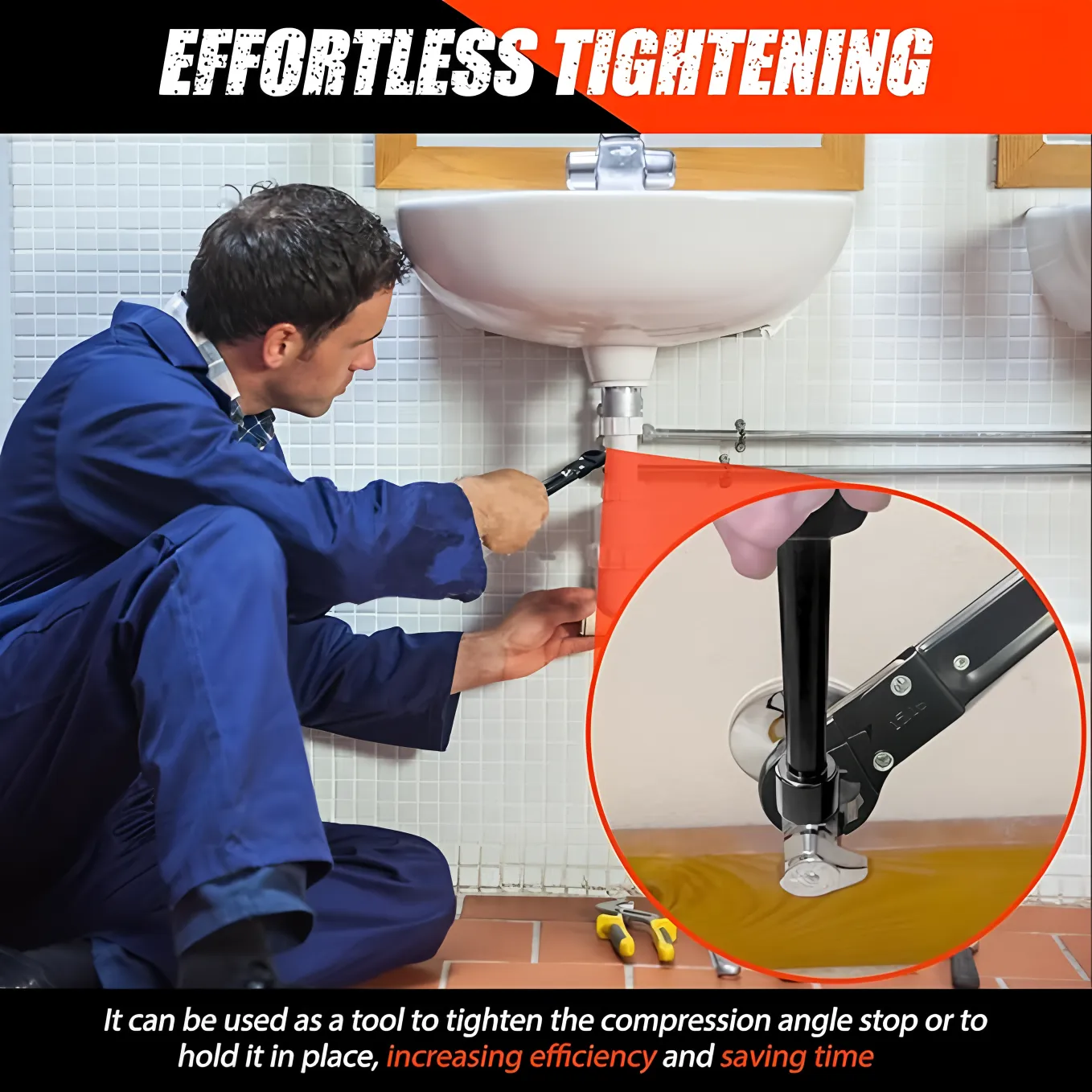 Angle Stop Wrench for Plumbing Installation 4