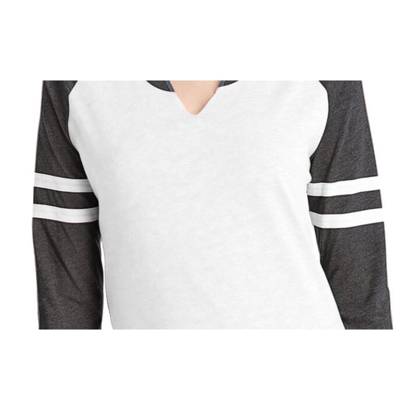 LAT Ladies' Gameday Mash-Up Long Sleeve Fine Jersey T-Shirt 2