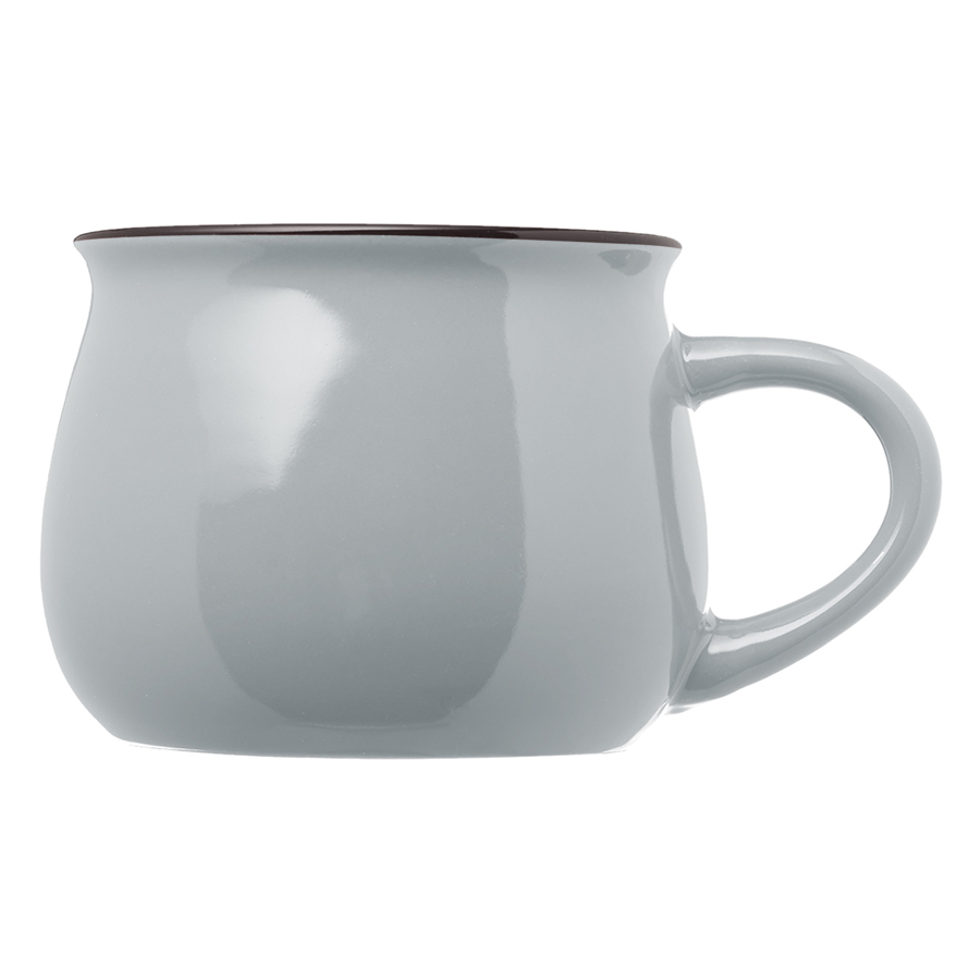 12 oz. Two-Tone Glossy Pottery Custom Coffee Mug 6