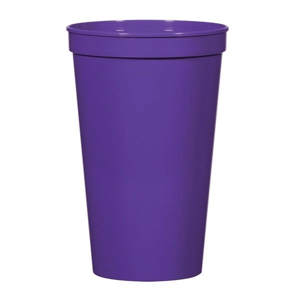 22 Oz Reusable Plastic Stadium Cups 5