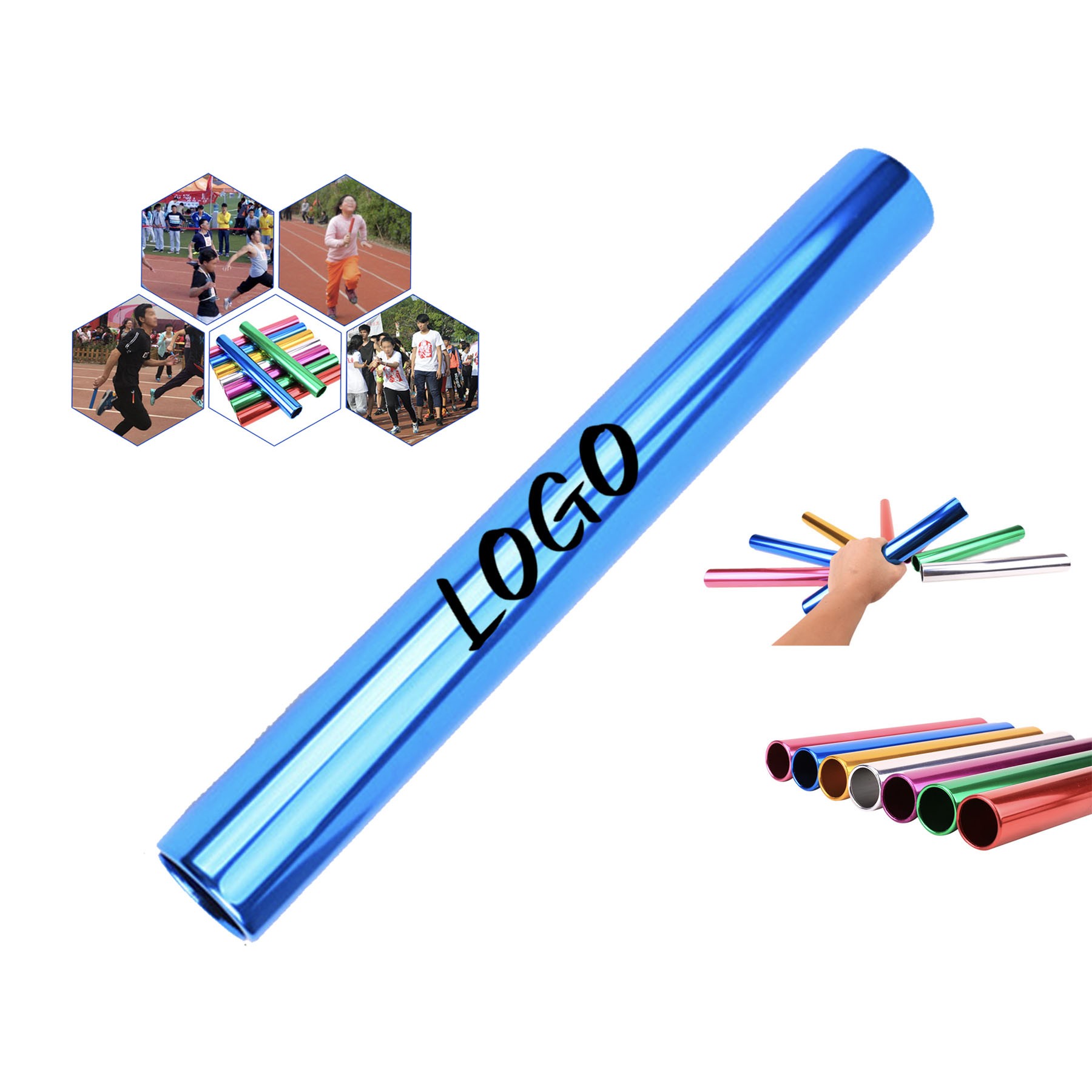 Aluminum Running Batons Track And Field Relay Batons