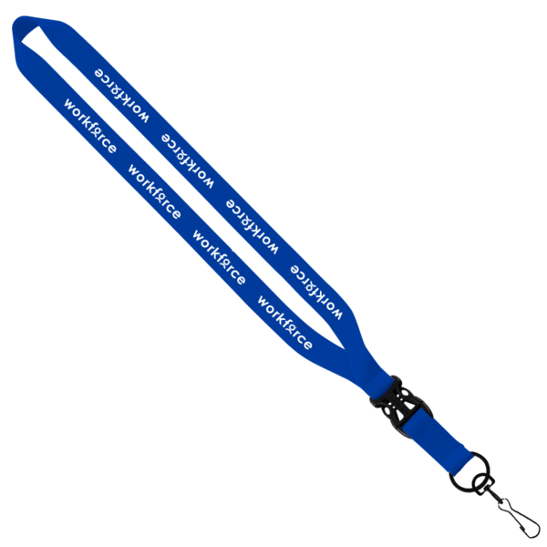 3/4" Polyester Lanyard with Slide Buckle Release & Swivel Snap Hook 14
