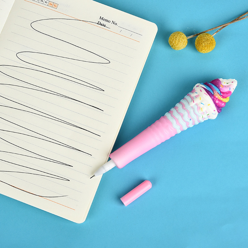 2 in 1 Ice Cream Ball Pen and Squeeze Toy 3