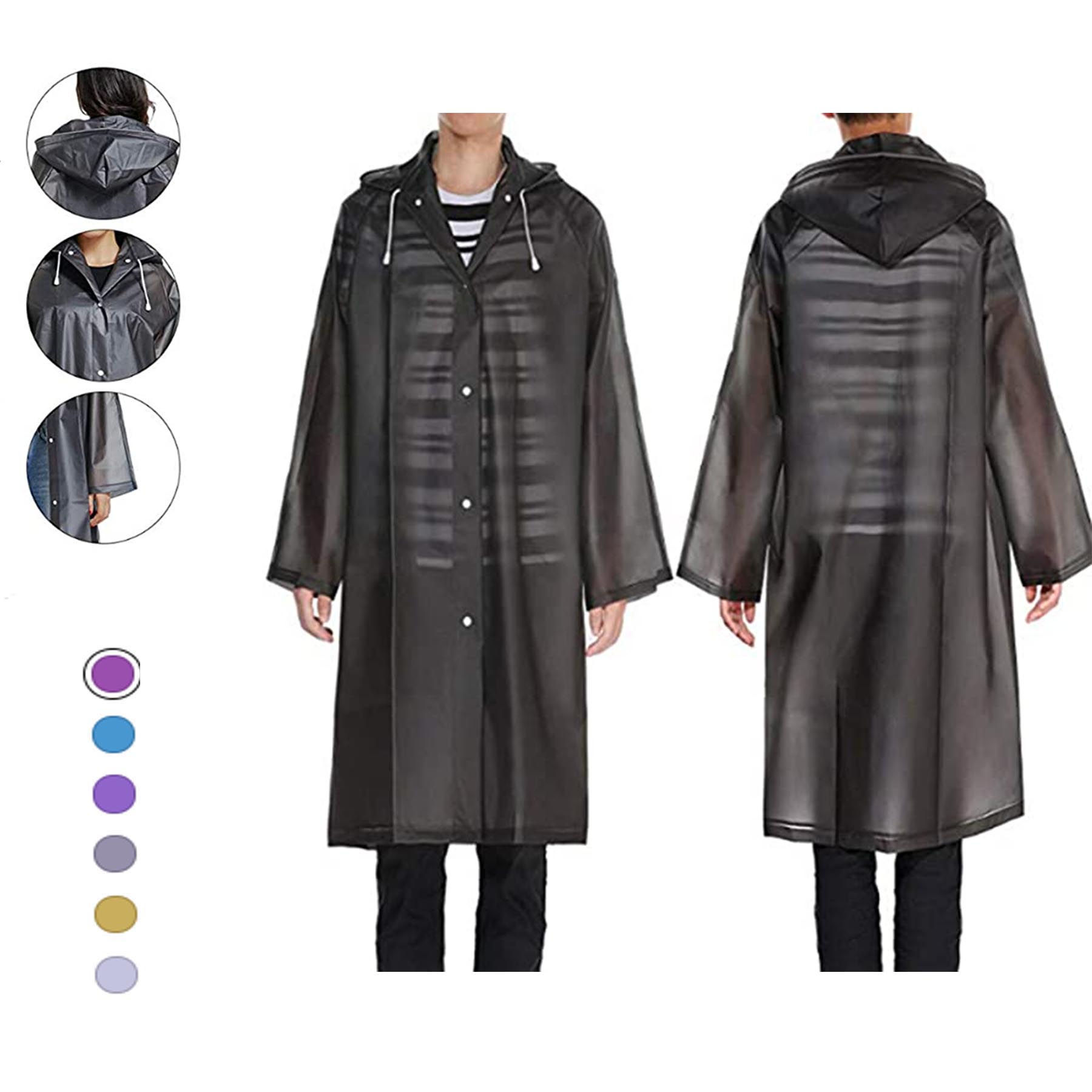 PEVA Ponchos Rainwear 1