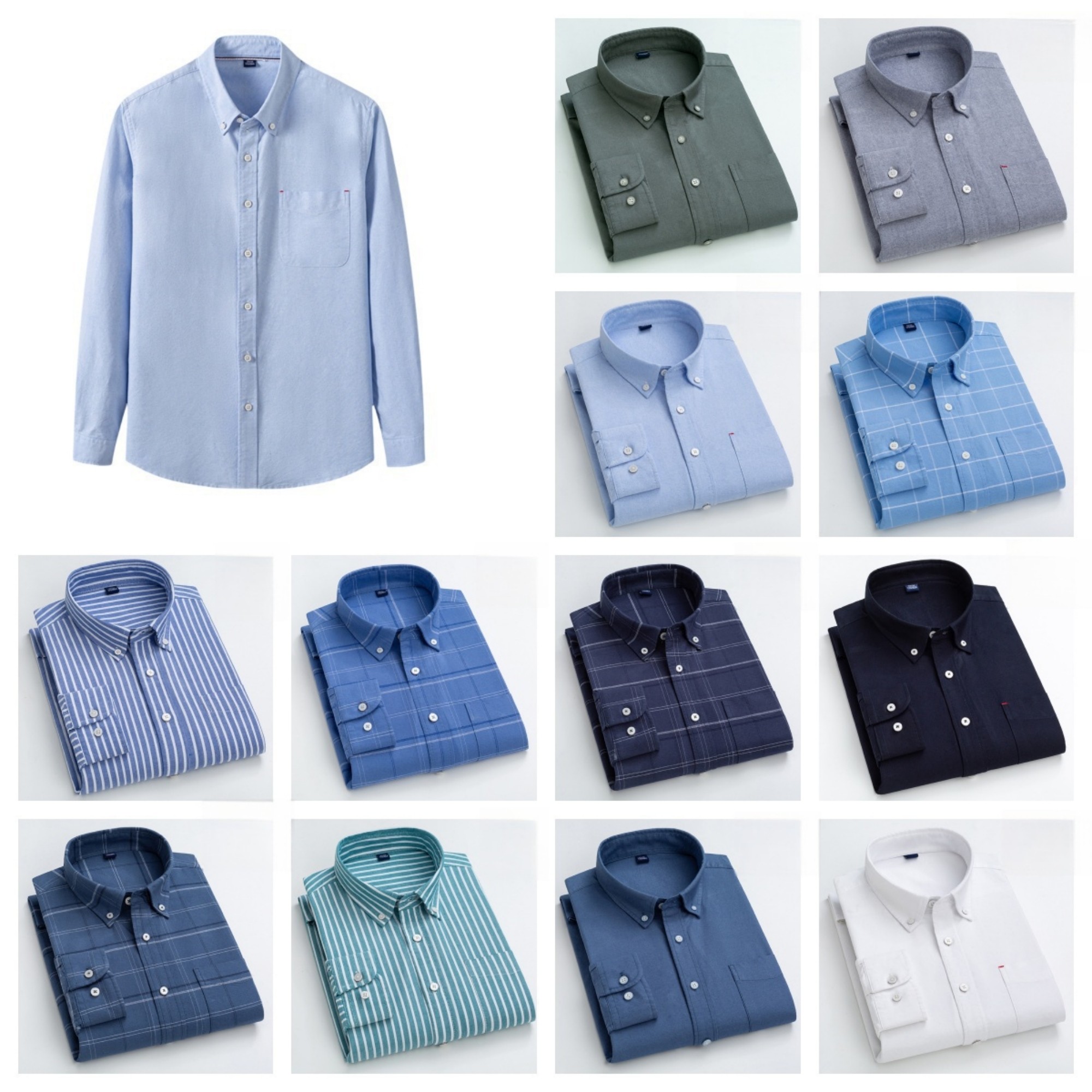 Men's Solid Oxford Shirt 5