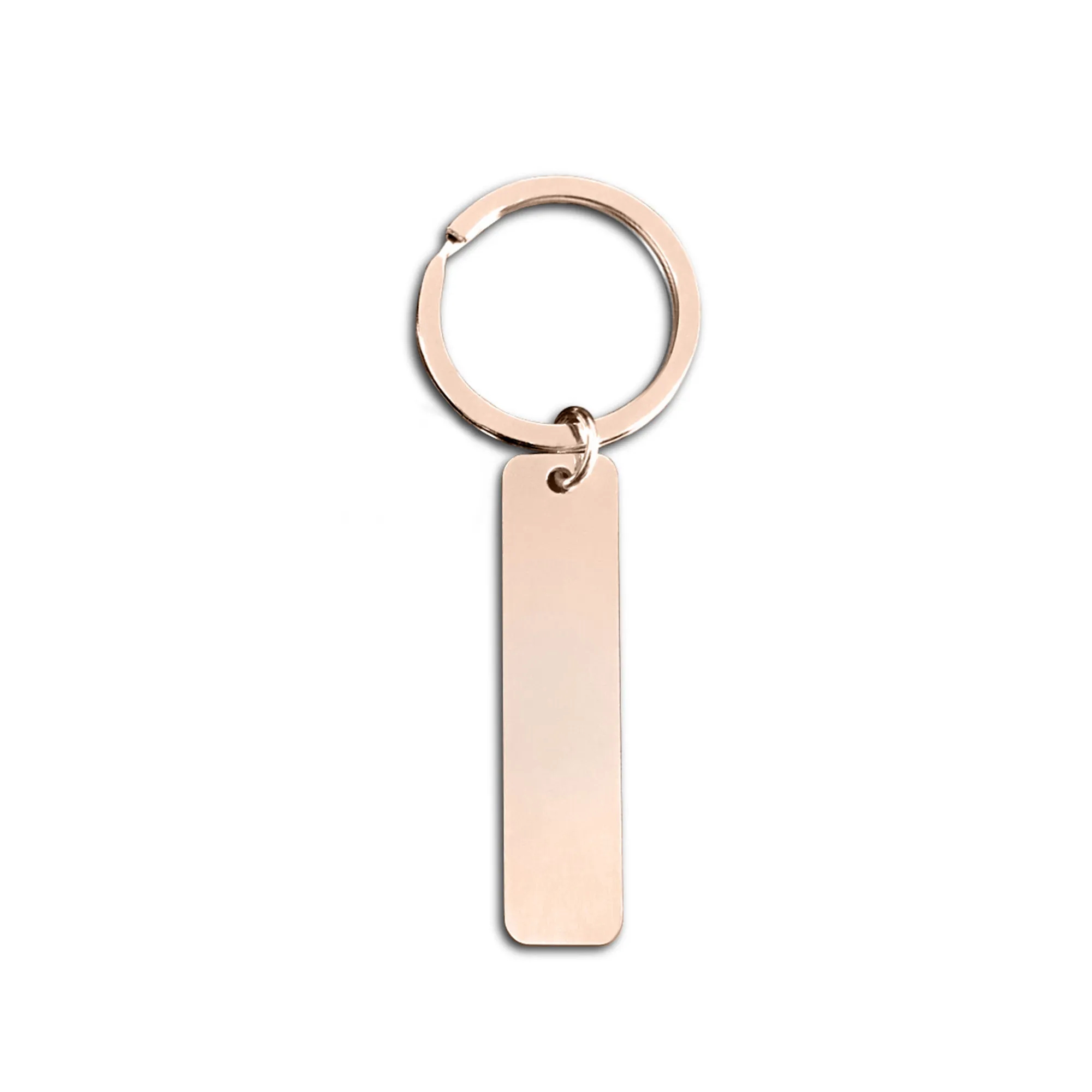 Laser Engraved Stainless Steel Keychain MOQ 20pcs 7
