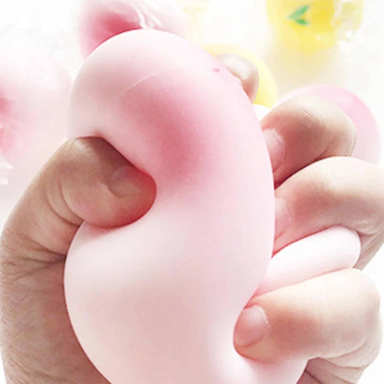 Peach-Shaped Squishy Stress Relief Toy 9