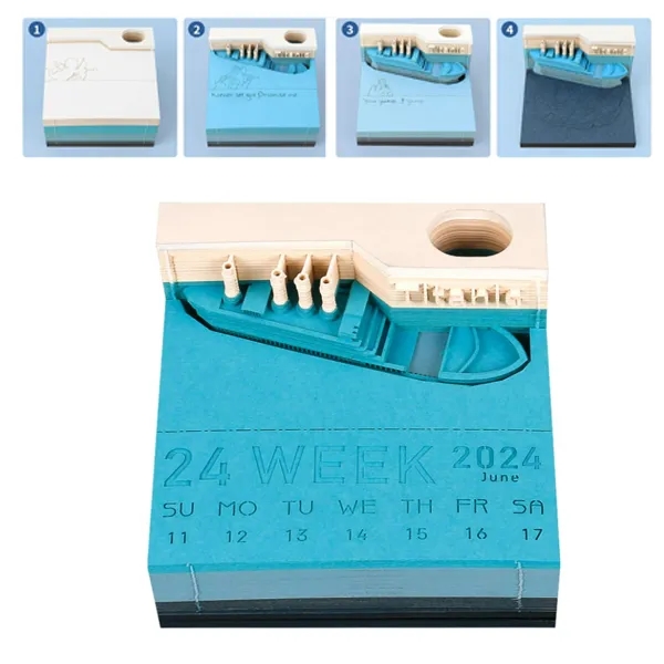 Customized 3D Calendar, Customized 3D Memo Pad Paper Notes