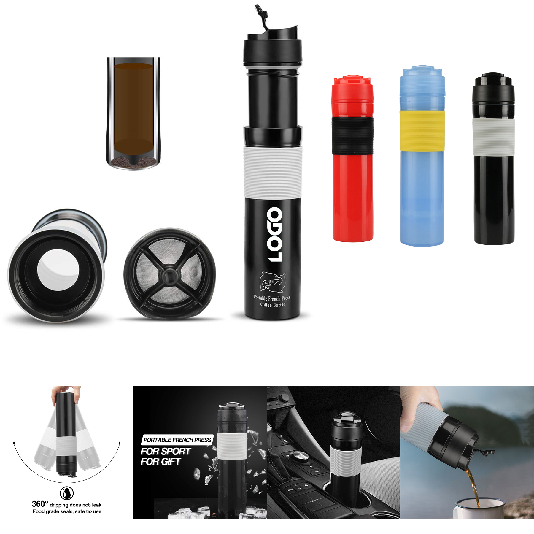 Coffee Portable Travel French Press Mug