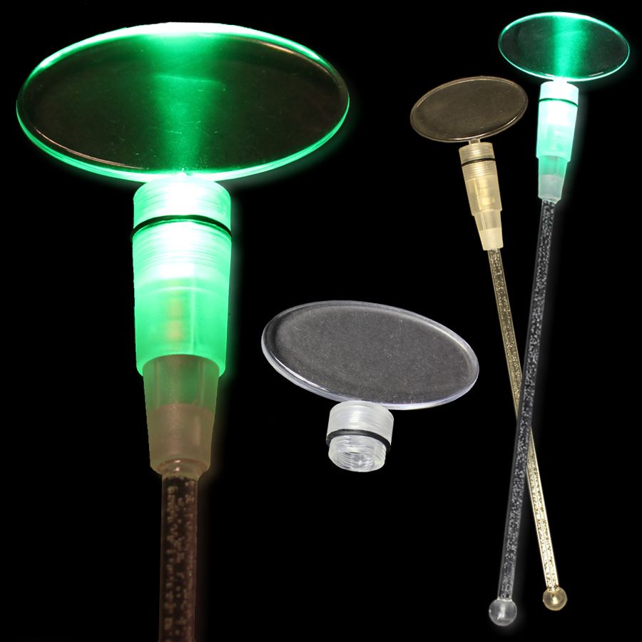 Green 9" Light Up Cocktail Stirrer 11