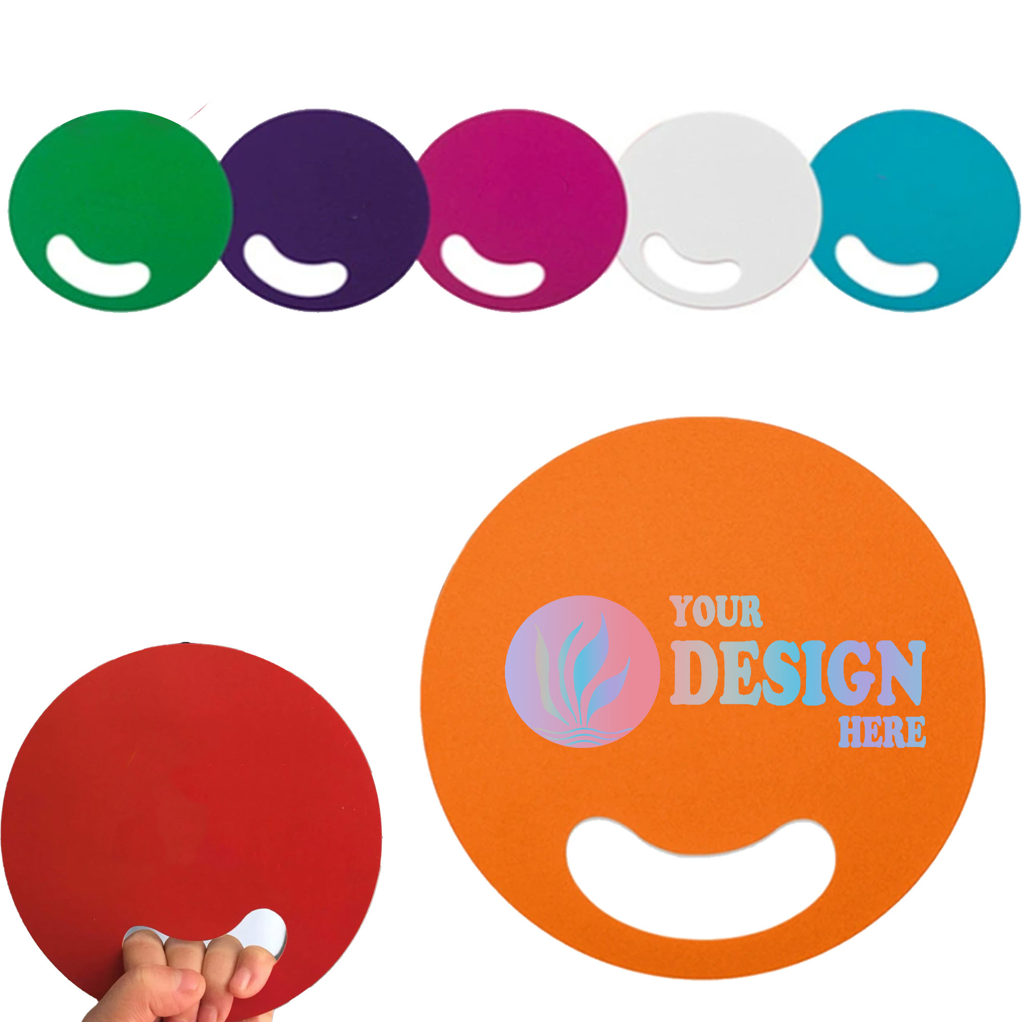 PP Plastic Hand Fan 2