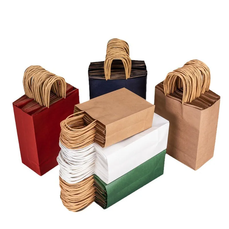 Coloured Kraft Paper Tote Bag 3