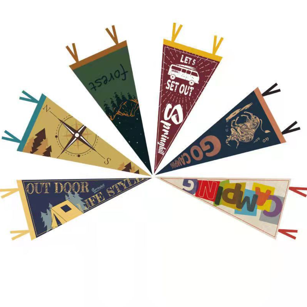 Felt Pennant Flags 1