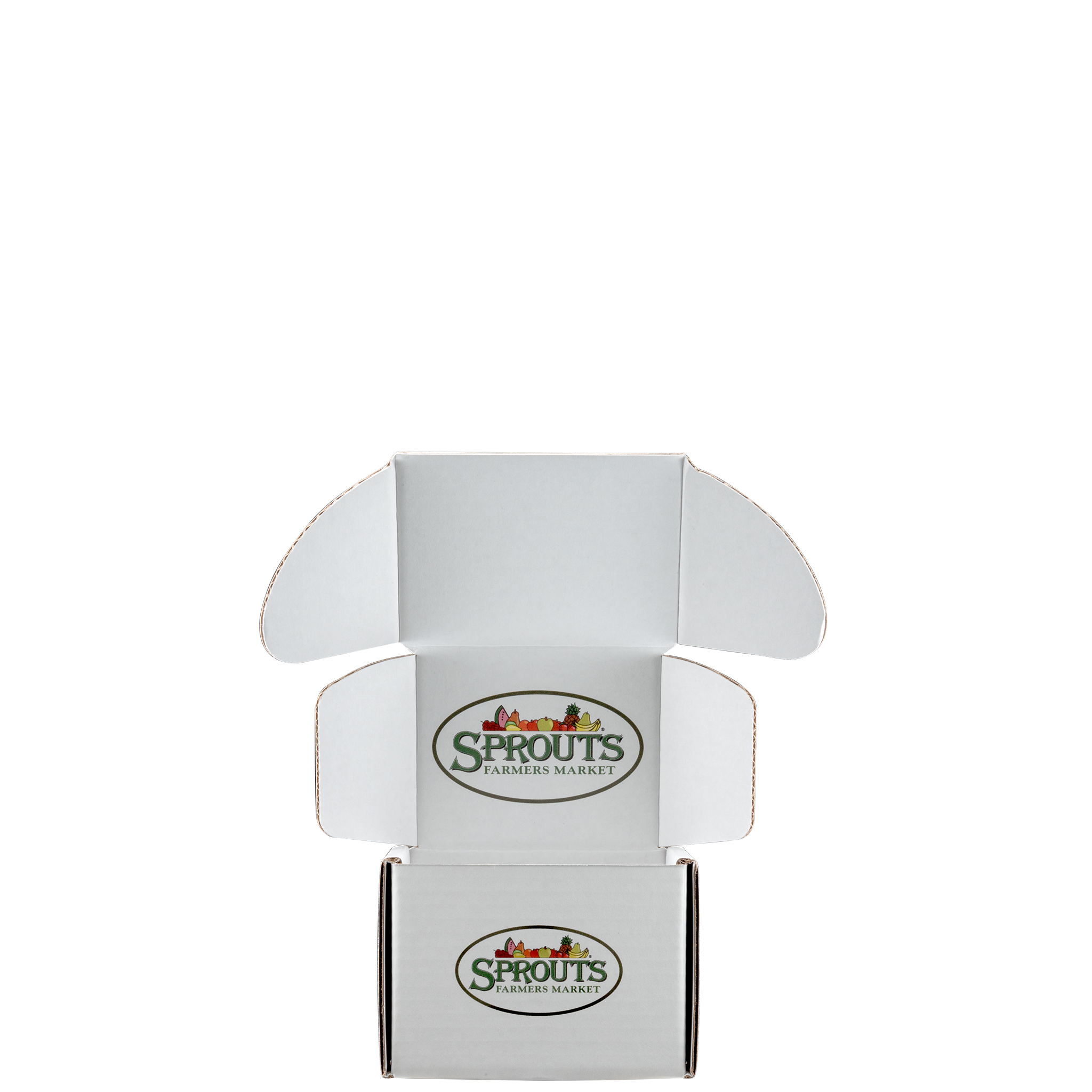 Mailing Box, B-Flute5" x 4" x 4" - White - B - 080 sq in 2