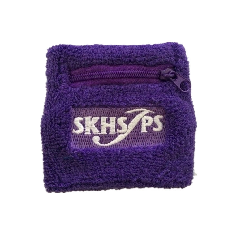 Sports Wristband W/ Zipper Pocket 8