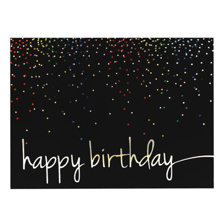 Colorful Birthday Confetti Greeting Card 2