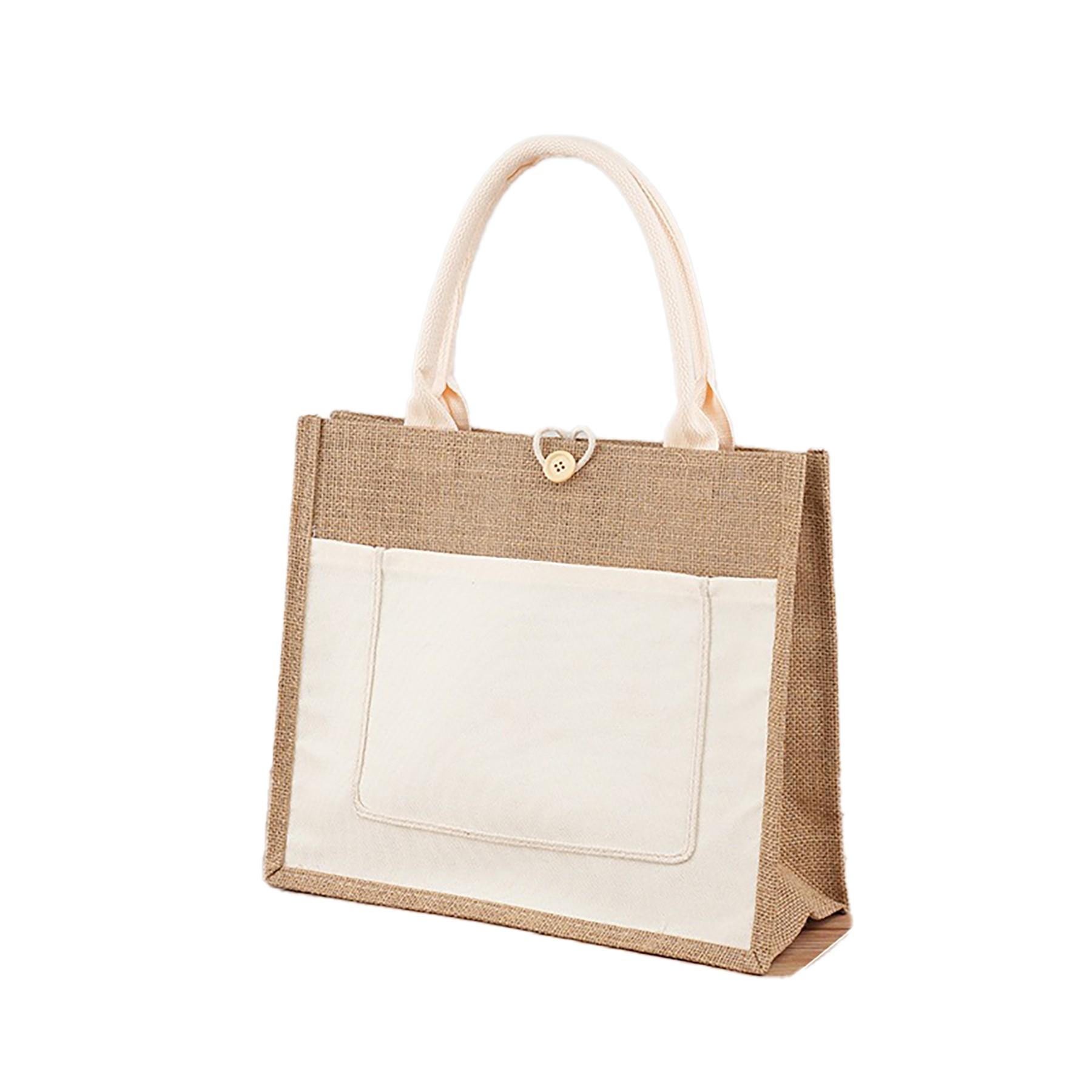 Stylish Jute Tote Bag, custom tote bag with logo imprint 2