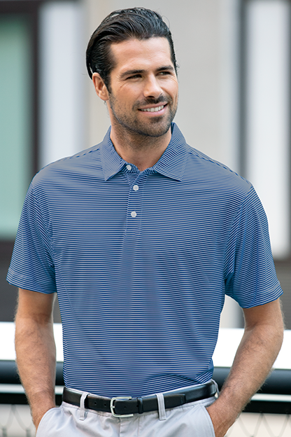 Vansport Pro Tonal Micro-Stripe Polo 35