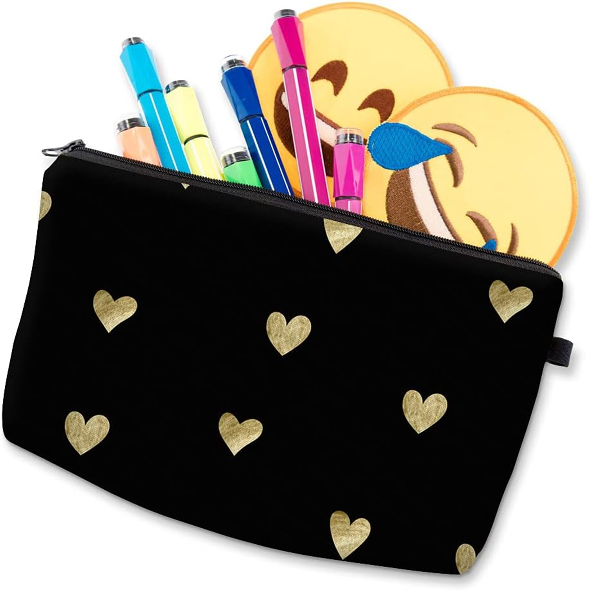 Heart Printed Makeup Bag 3