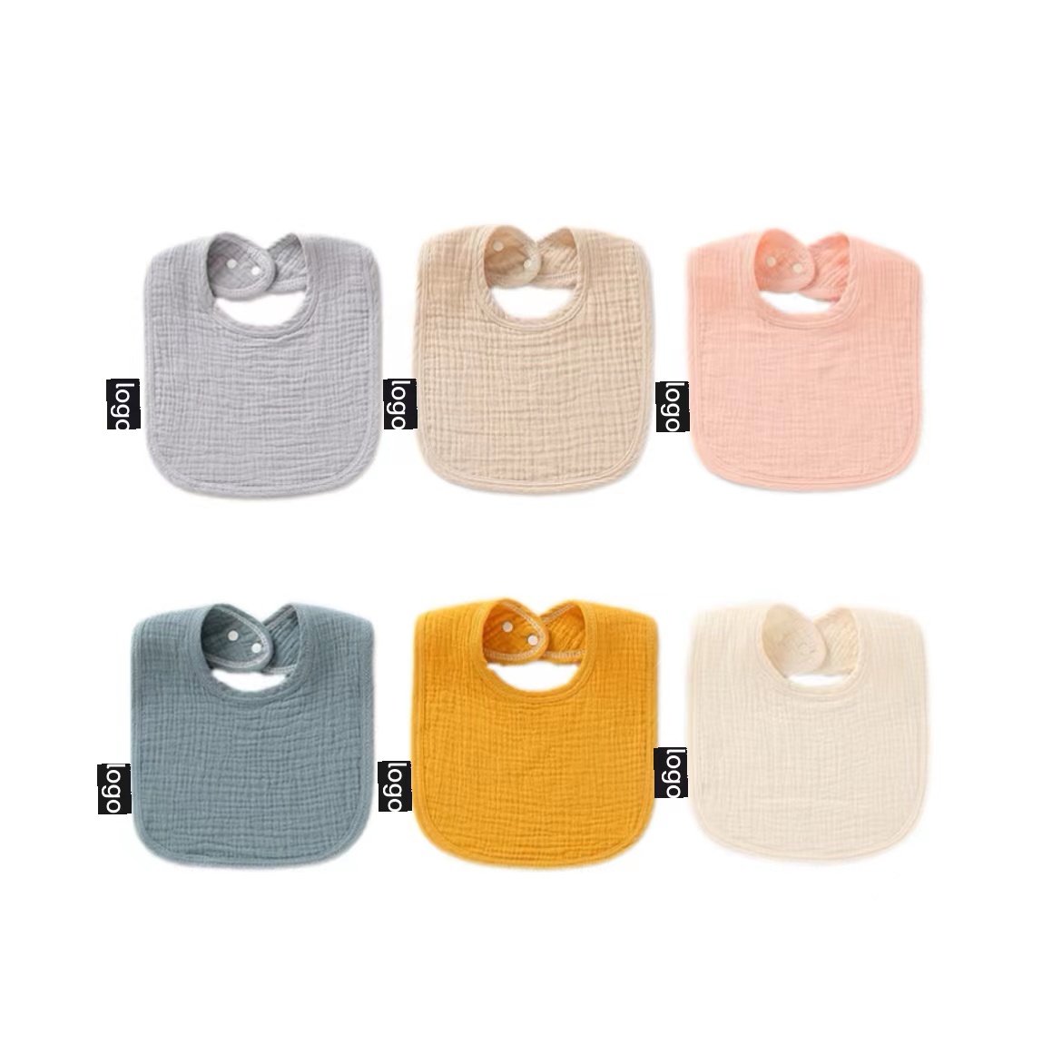 Baby Double-sided Cotton Bib 3