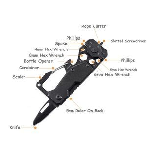 Versatile Multi Screwdriver With Carabiner And Knife 9