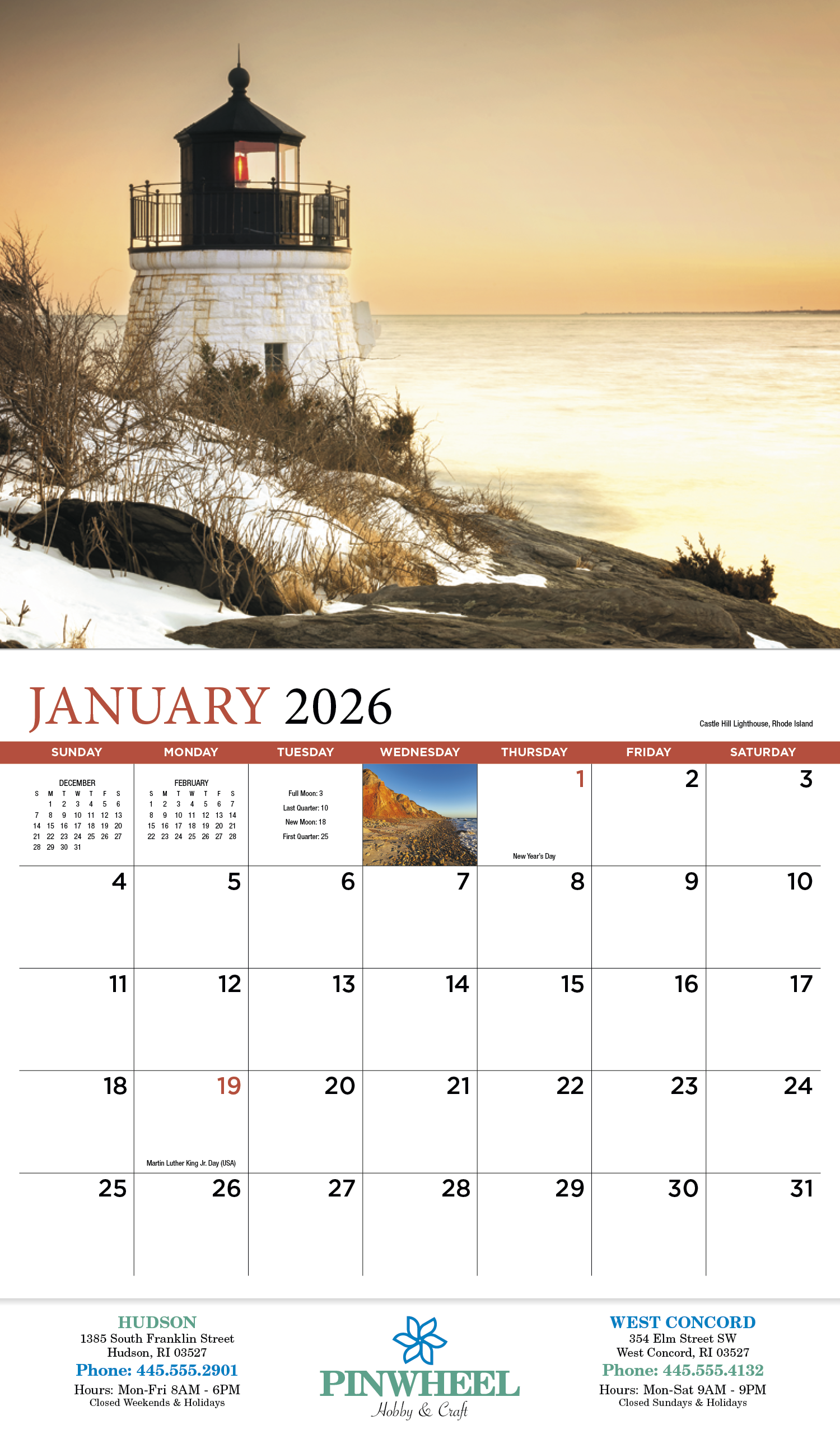 HotLine® Products New England Appointment Calendar - Stapled 33