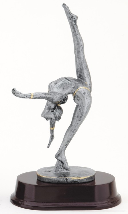 10 1/2" Tall Gymnastics Female Figure Award 1