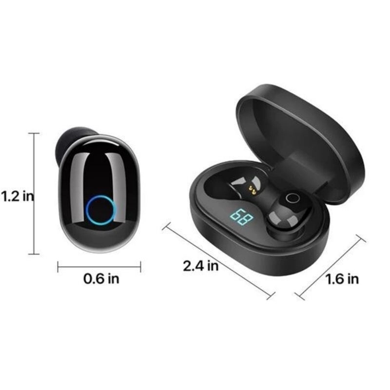 Bluetooth Earbuds with LED Electricity Display 5