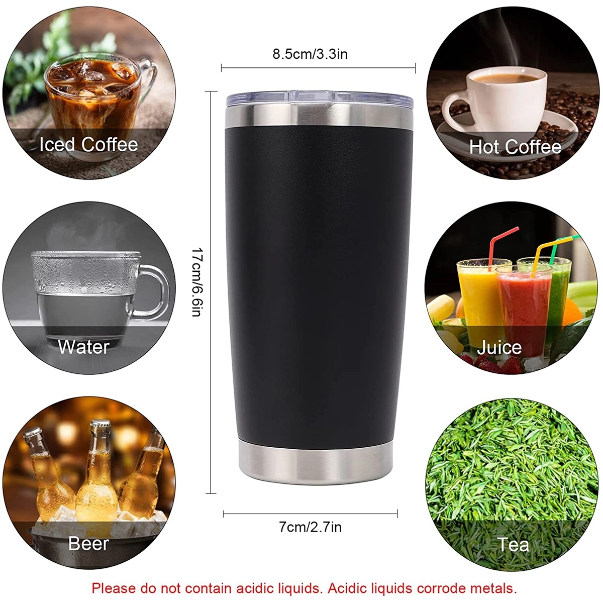 20 Oz Tumbler With Magslider Lid 3