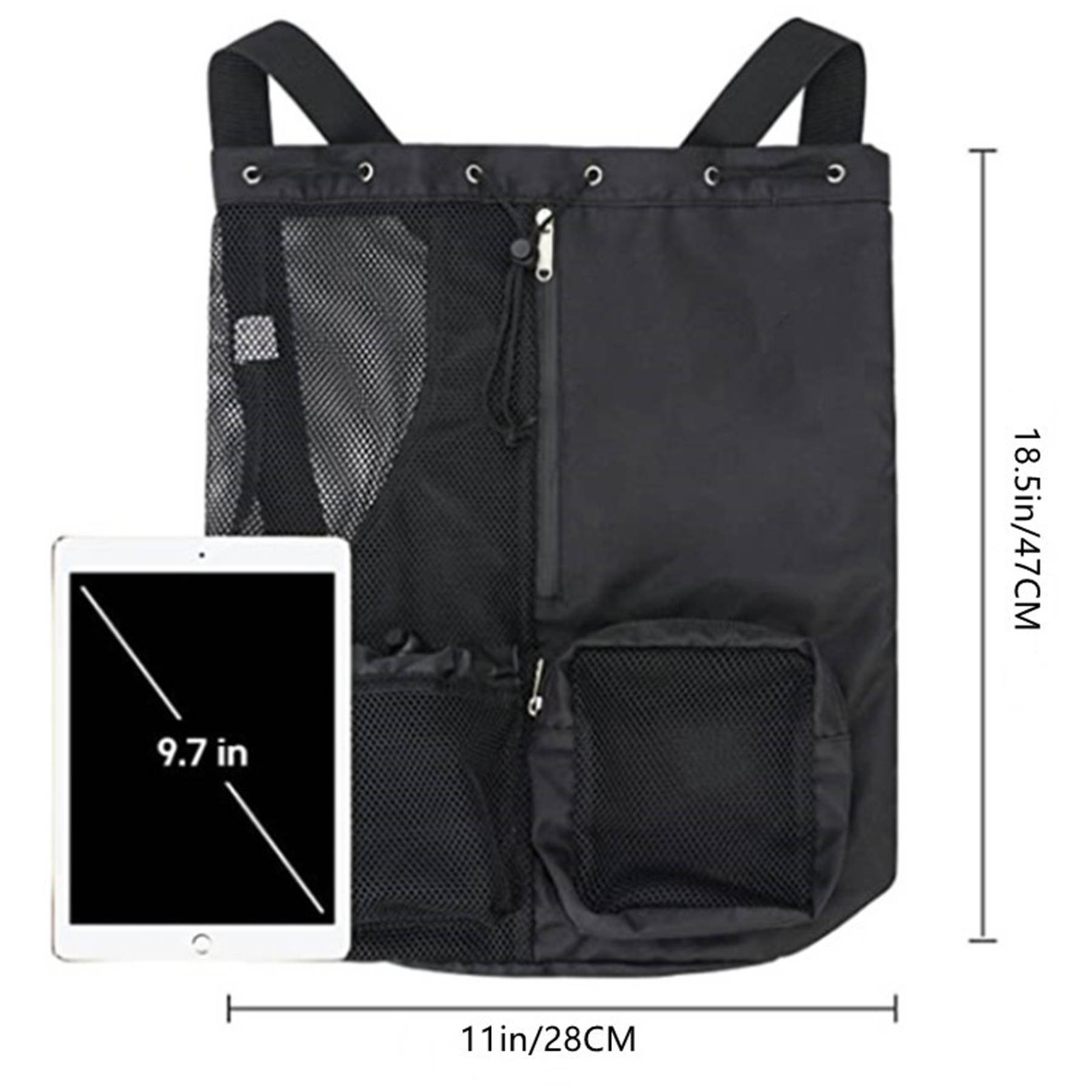 Nylon Beach Drawstring Mesh Backpack 6