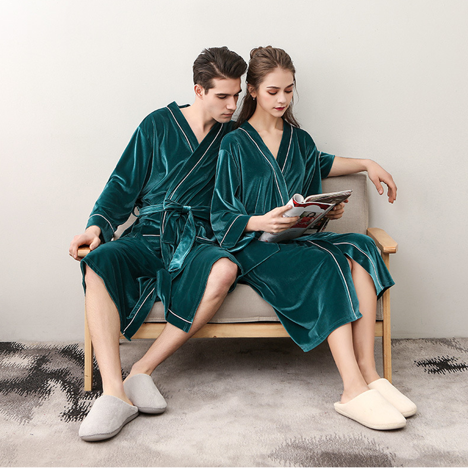 Velour Luxurious Bath Robes 4