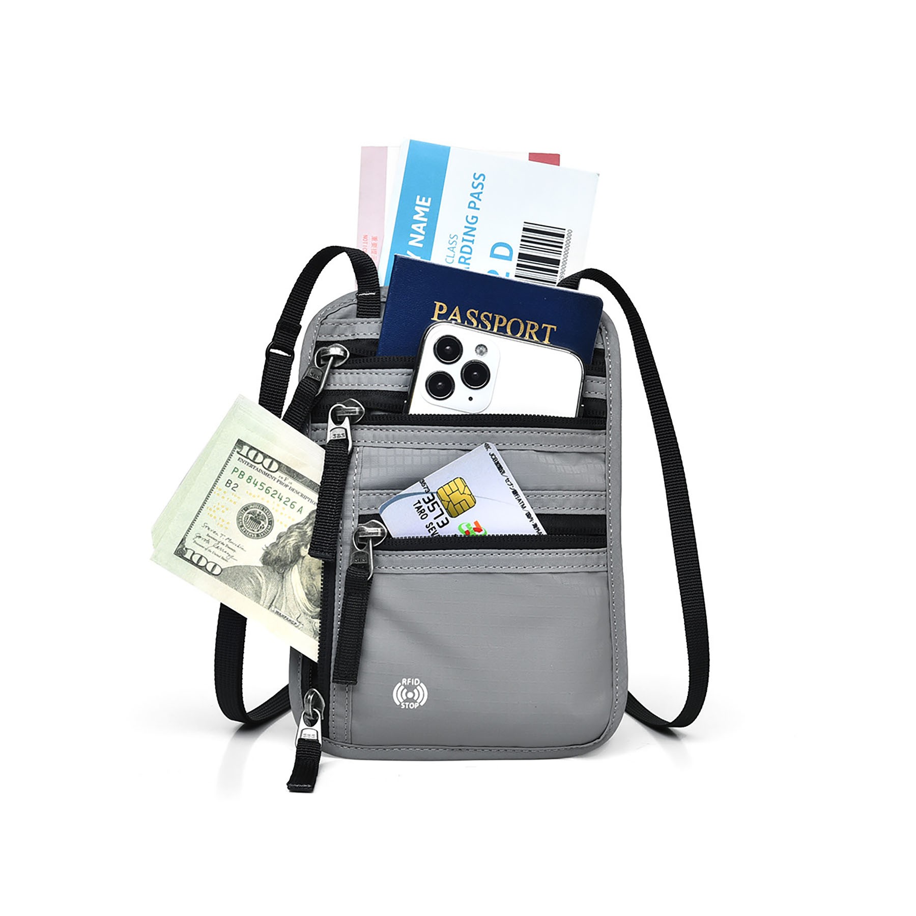RFID Blocking Neck Wallet 4