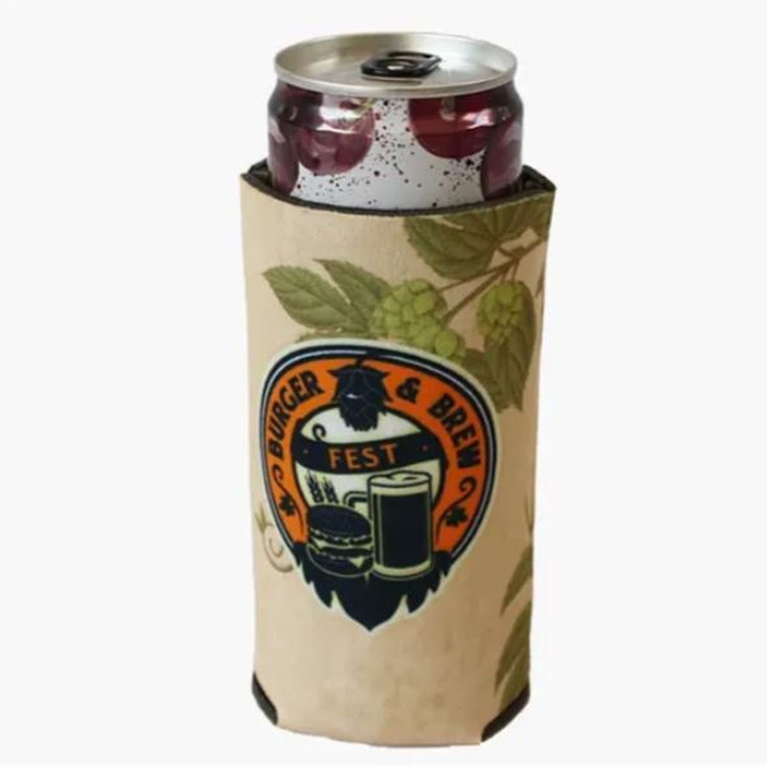 Neoprene 12 OZ. Slim Can Cooler, custom koozie with logo imprint 4