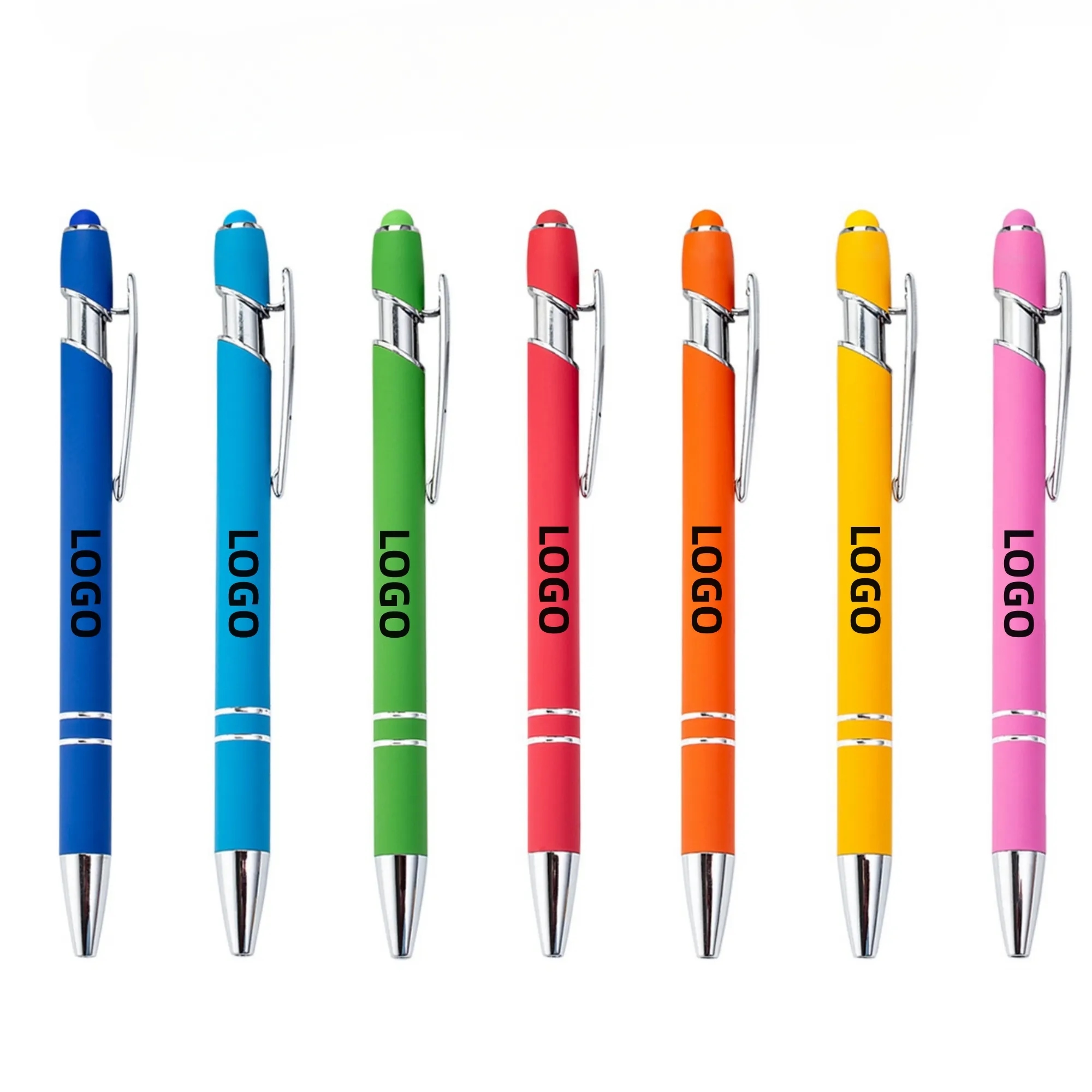 MOQ 50PCS Colorful Touch Ballpoint Pen 3