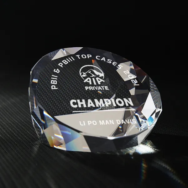 Round Diamond Paperweight 7