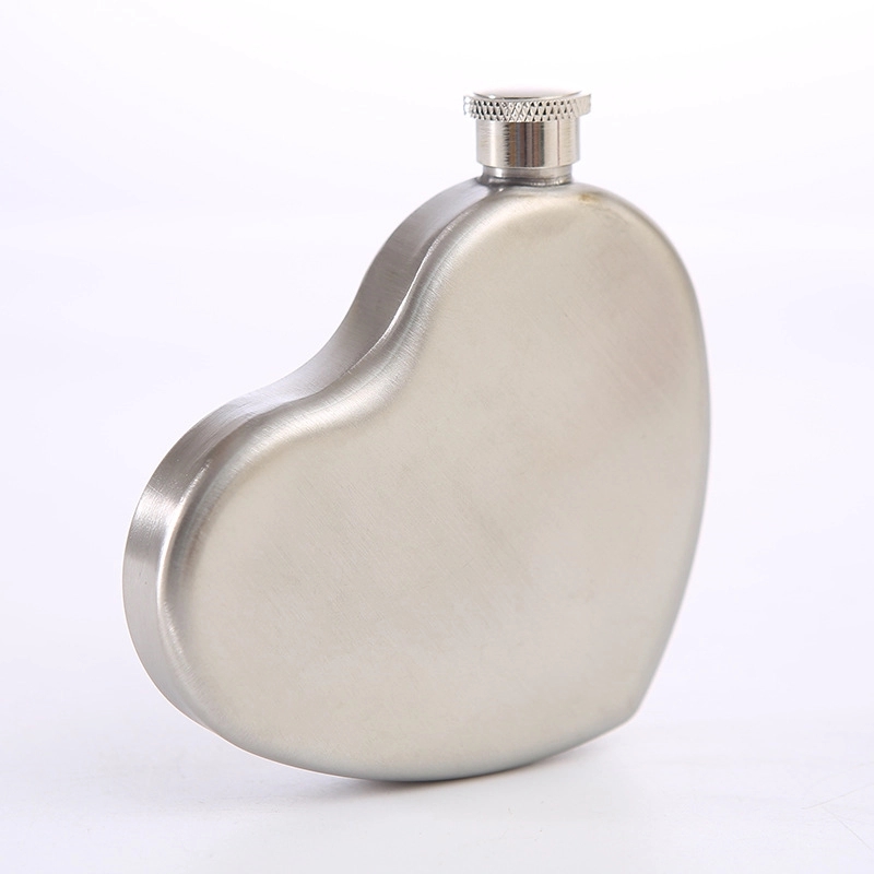 5Oz Stainless Steel Wine Flask, custom water bottle with logo imprint 8