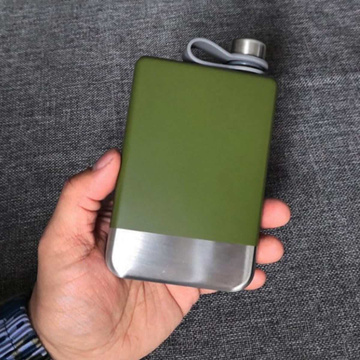 9Oz. Stainless Steel Hip Flask with Screw Cap 7